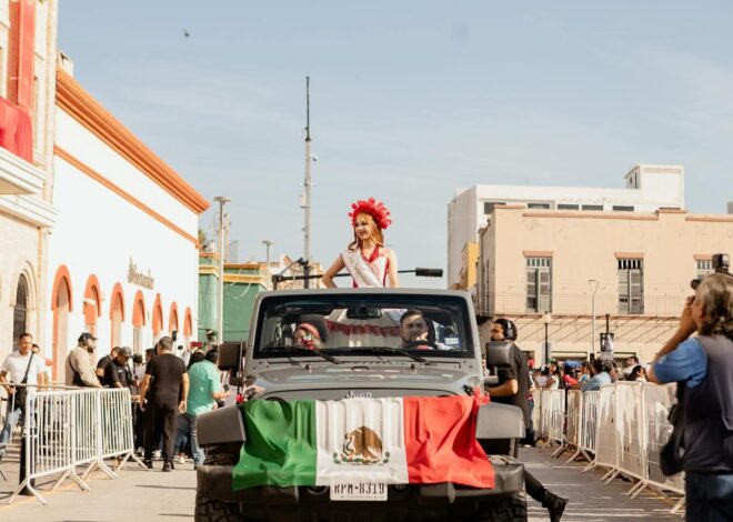 Encabeza Alcalde Beto Granados Desfile Cívico-Militar en Matamoros