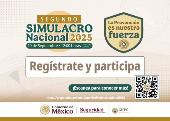 Convoca Protección Civil Tamaulipas a sumarse al Simulacro Nacional 2025