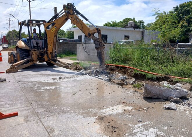 COMAPA Sur avanza en la modernización de colectores en la zona norte de Tampico