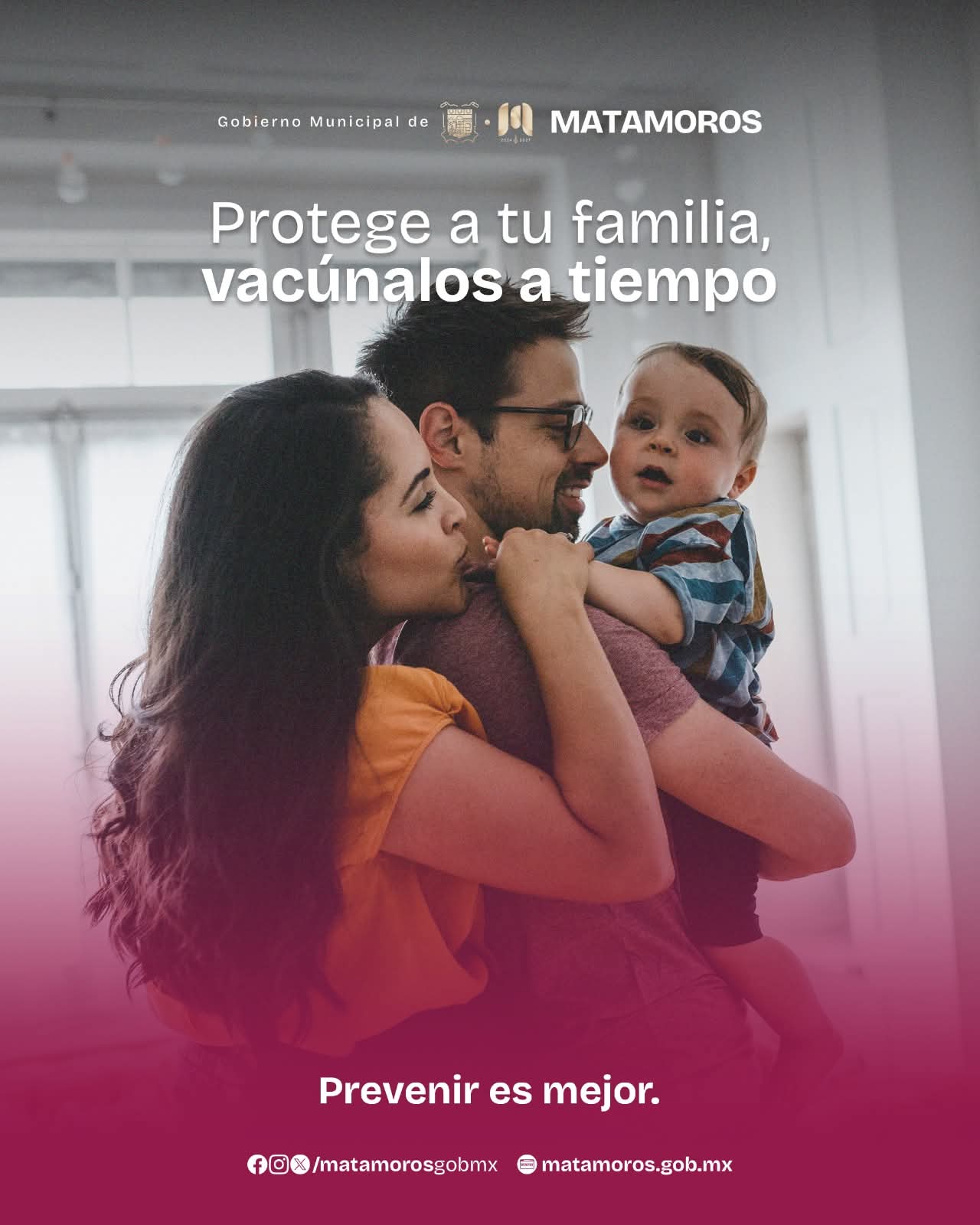 Exhorta gobierno de Beto Granados a vacunarse por la salud de las familias