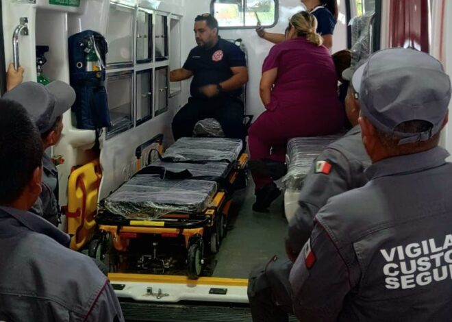 Reciben custodios penitenciarios y área médica del CEDES Laredo capacitación en primeros auxilios