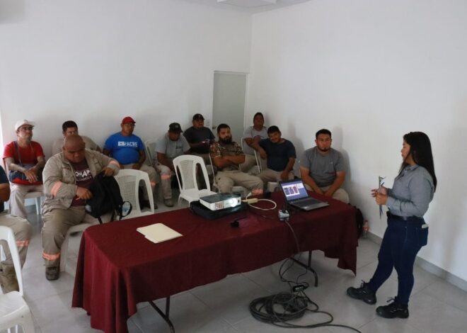 Recibe capacitación personal de COMAPA Altamira sobre espacios confinados *Seguridad de los trabajadores, entre las principales prioridades del organismo operador del agua