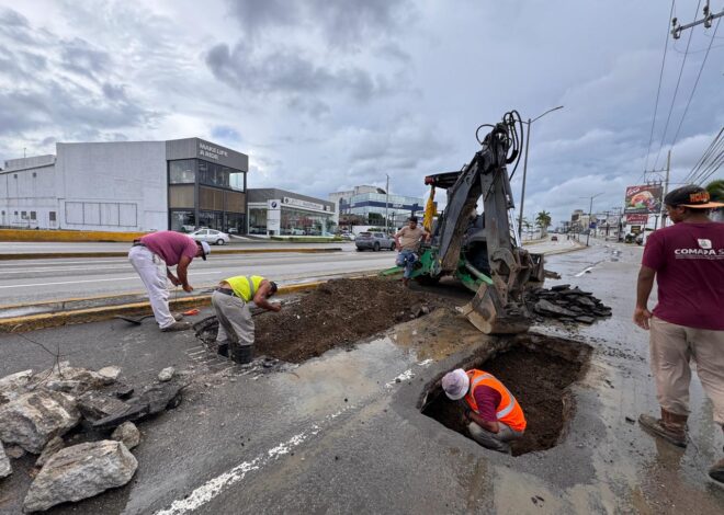 Intensifica COMAPA SUR operativos preventivos ante afectaciones ocasionadas por las lluvias