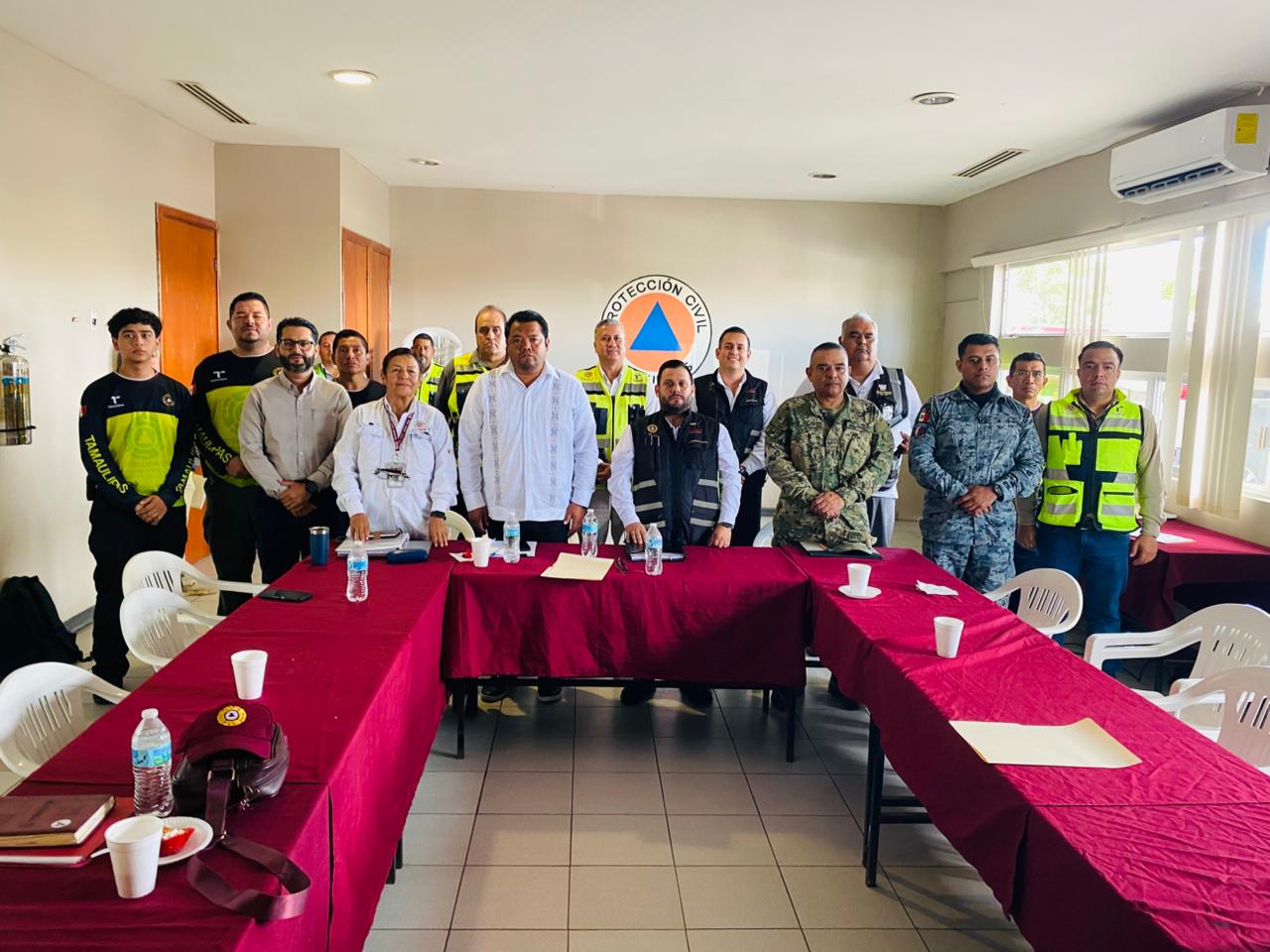 Autoridades de Tamaulipas refuerzan coordinación preventiva ante incremento en los niveles del río Pánuco