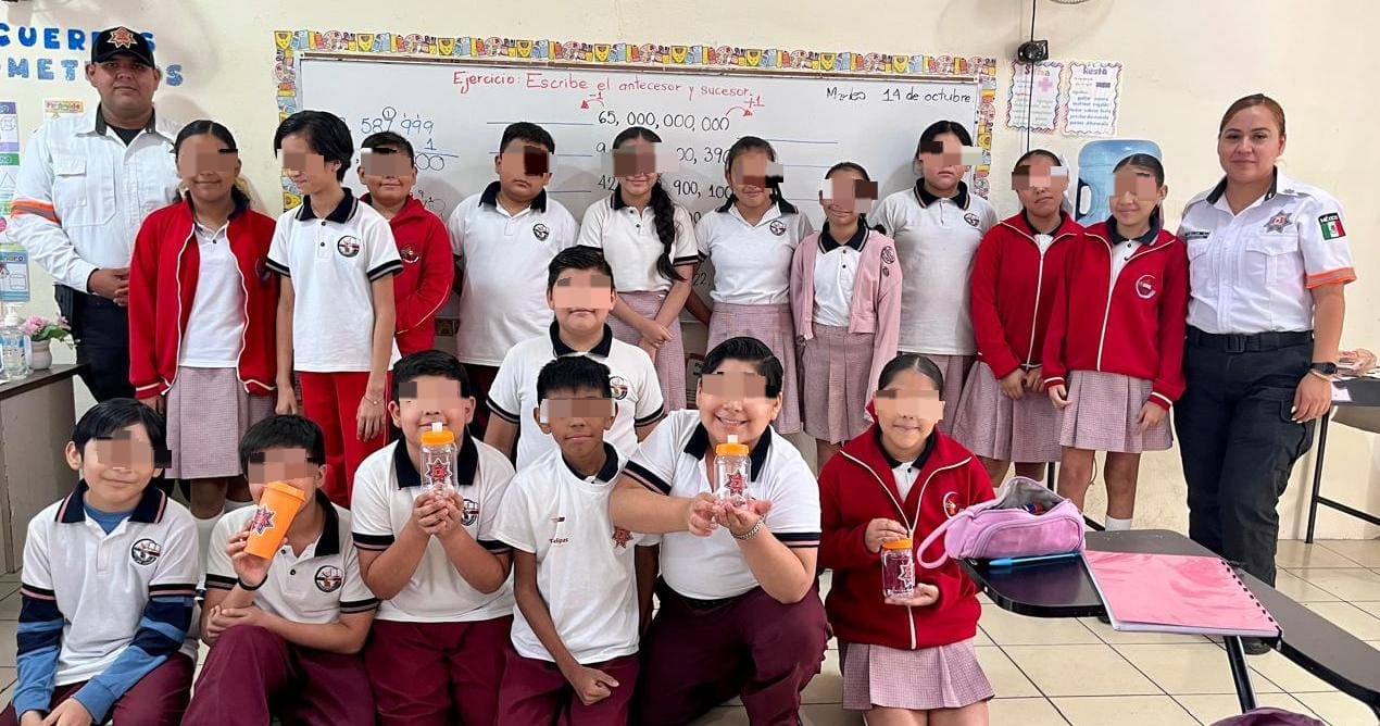 Concientiza Tránsito estatal a niños y niñas victorenses sobre seguridad vial