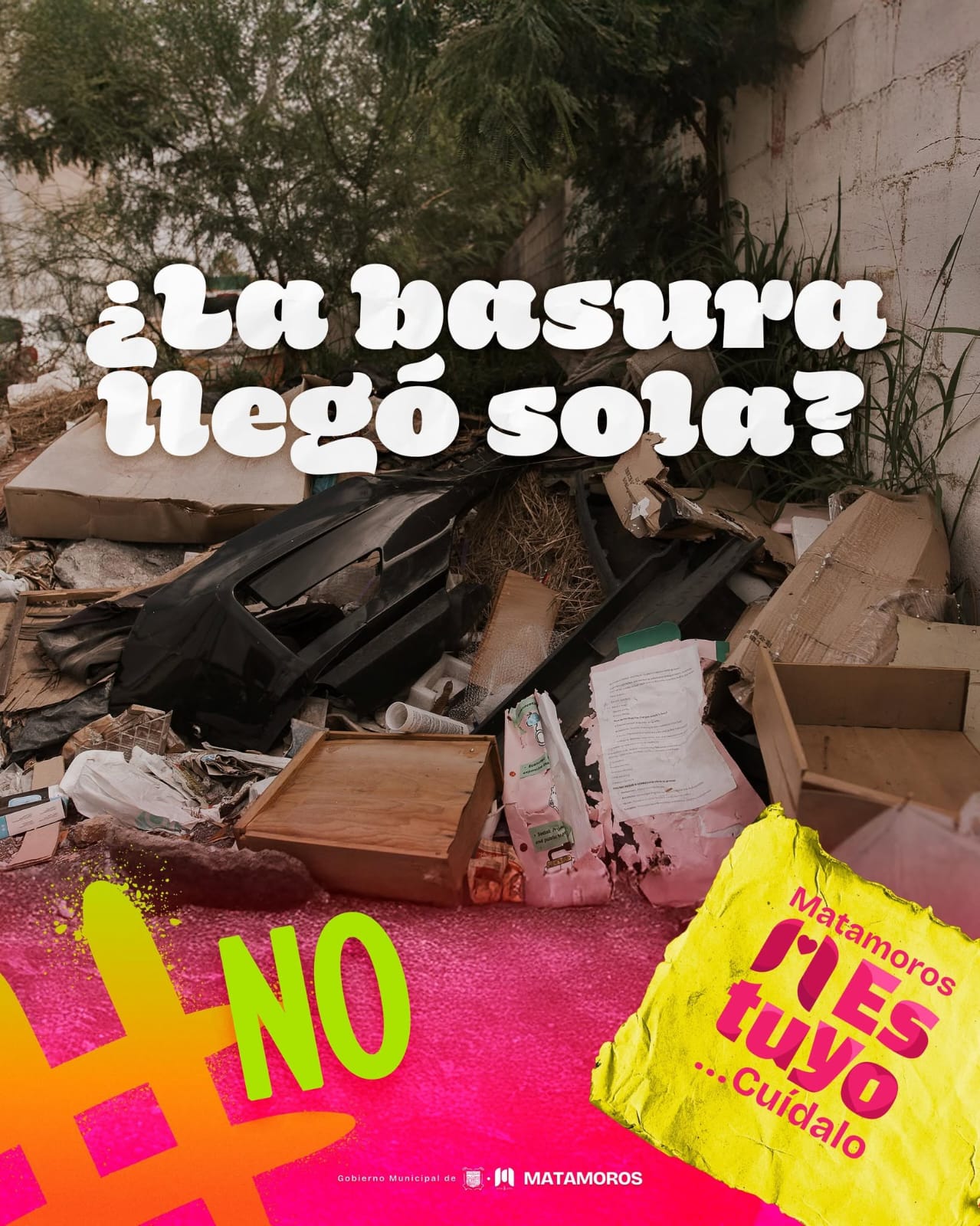 Gobierno de Beto Granados exhorta a la ciudadanía a evitar arrojar basura en la vía pública