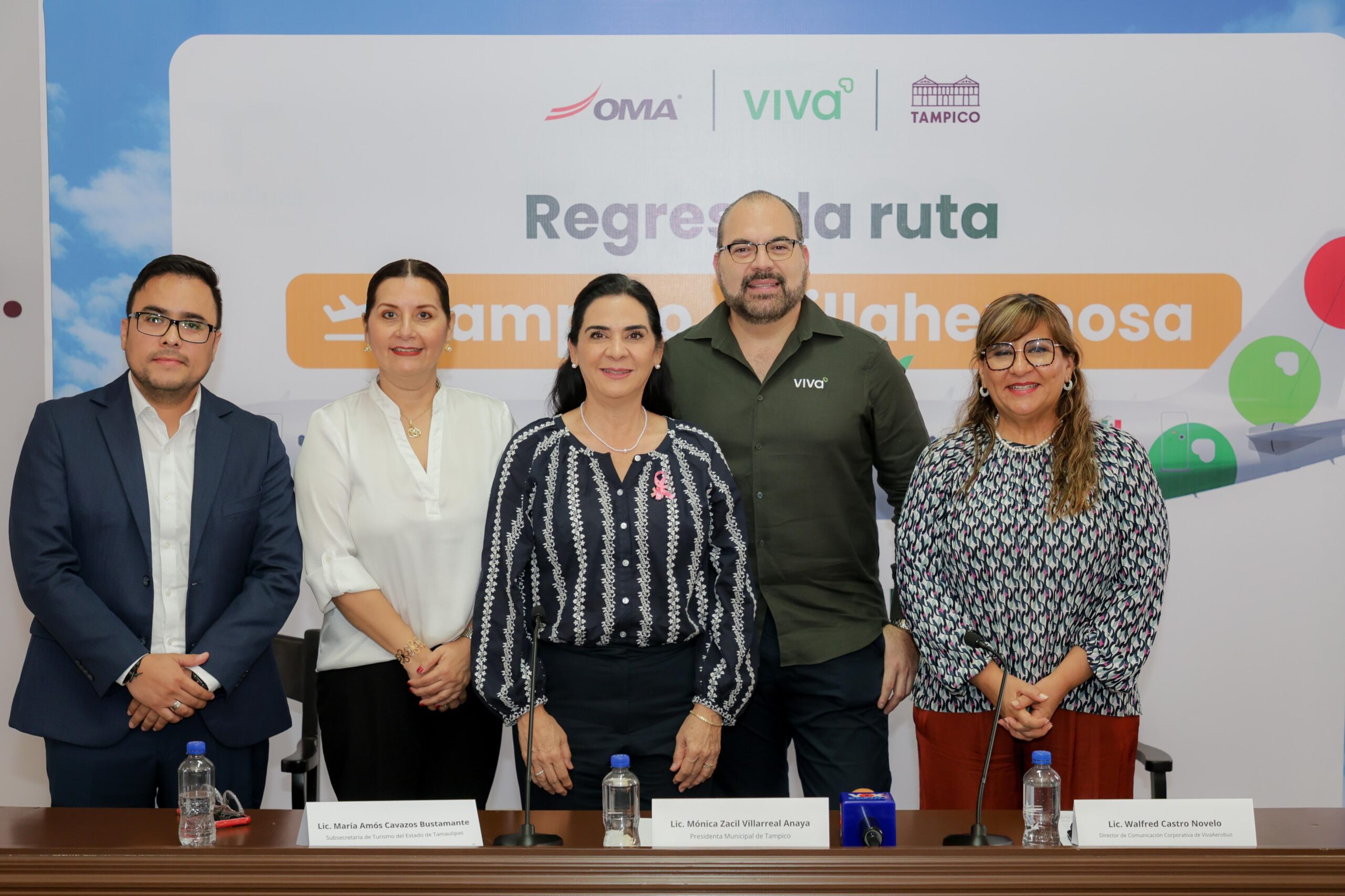 Tampico y Viva Aerobus anuncian la reapertura del vuelo Tampico–Villahermosa
