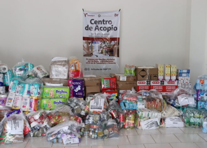 Se suma SSPT a colecta en apoyo a familias afectadas por inundaciones en Tamaulipas y Veracruz