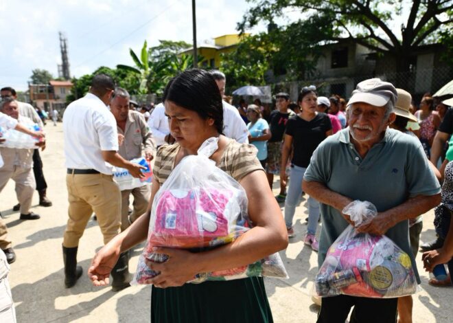 Entrega Pemex 30 toneladas de víveres en las comunidades del municipio Álamo Temapache, Veracruz