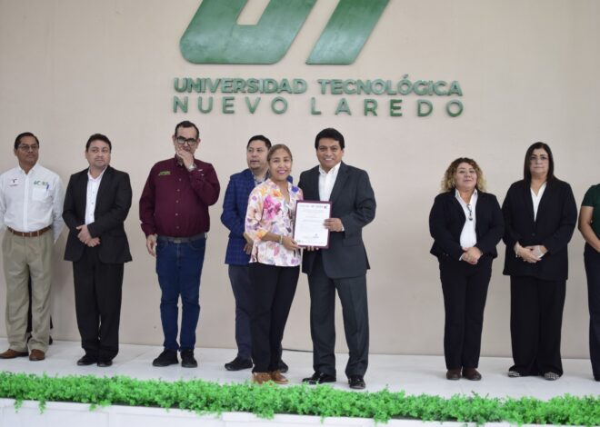 Reconoce UT Nuevo Laredo a docentes participantes del diseño del Nuevo Modelo Educativo Nacional