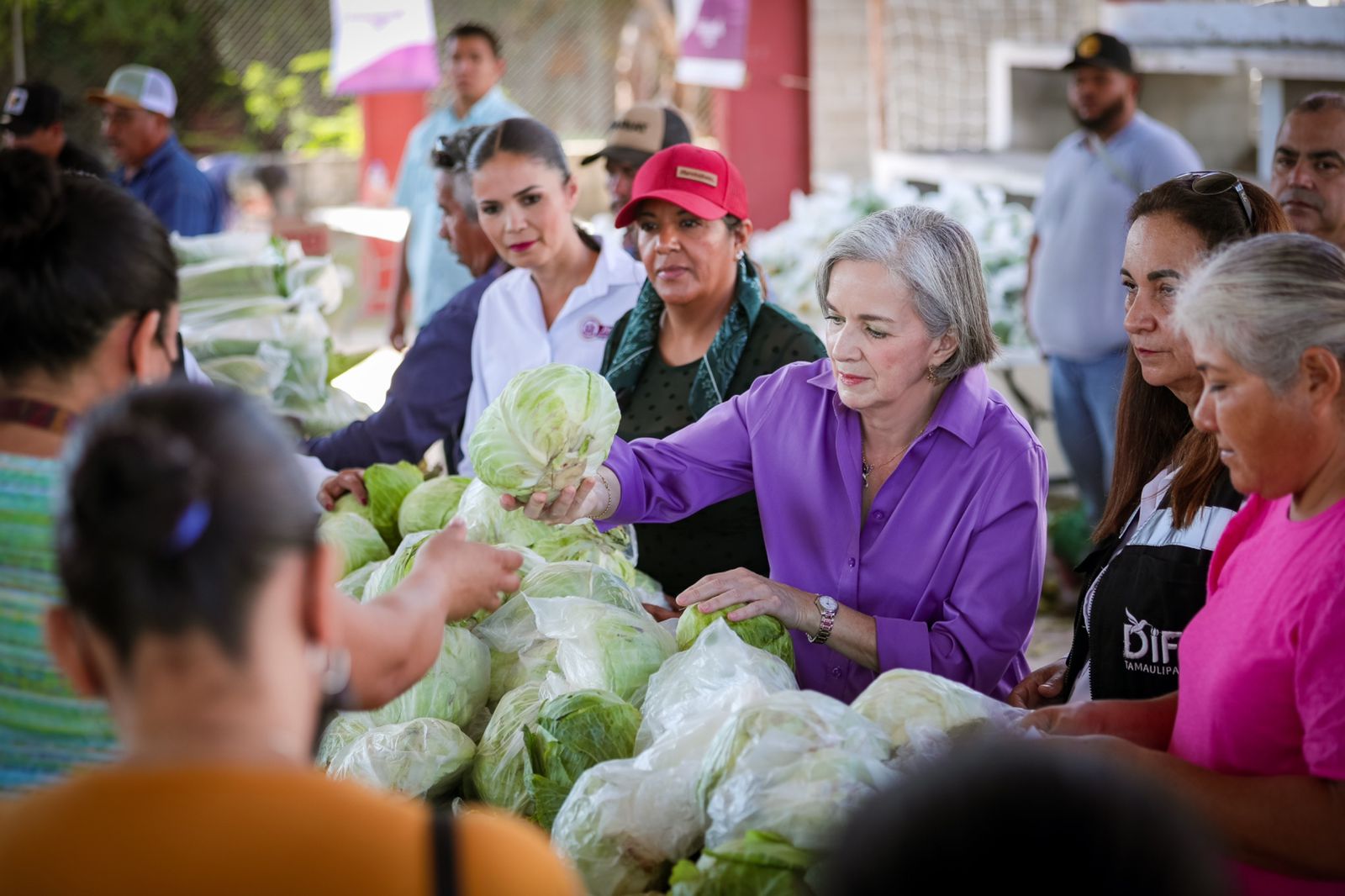 DIF Tamaulipas lleva el Mercado de Alimentos “Come Bien, Vive Bien” a las familias de Jiménez