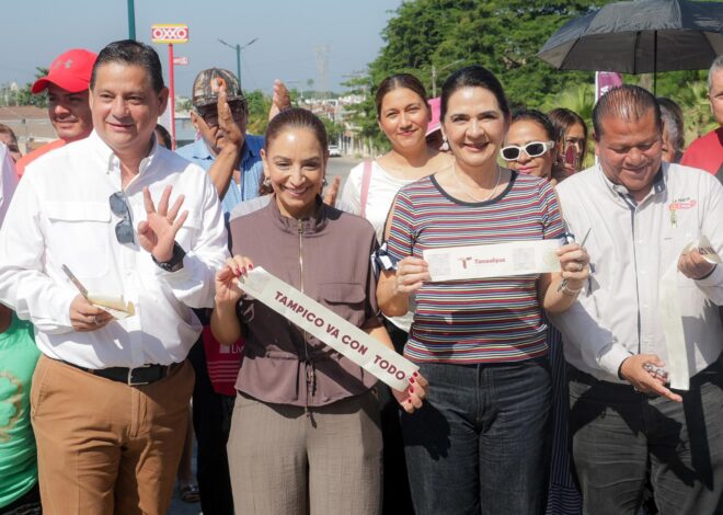 Mónica Villarreal Entrega Nueva Obra de Pavimentación