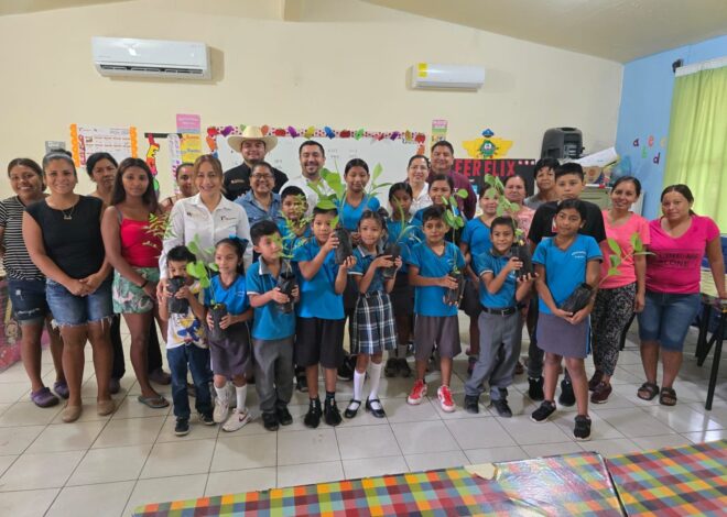 Promueven conciencia ambiental con donación de plantas forestales