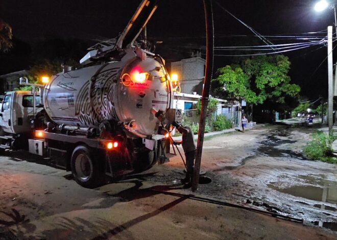 Intensifica COMAPA Altamira sondeo y desazolve de líneas de drenaje
