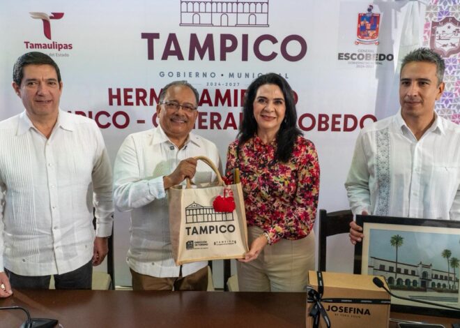 Tampico y Escobedo N.L. firman hermanamiento para el Desarrollo y Cooperación Mutua