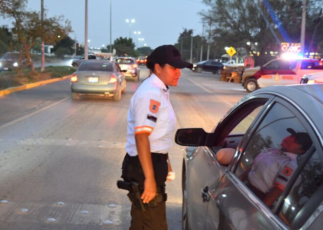 Participa Tránsito Estatal en operativo interinstitucional de prevención de accidentes viales