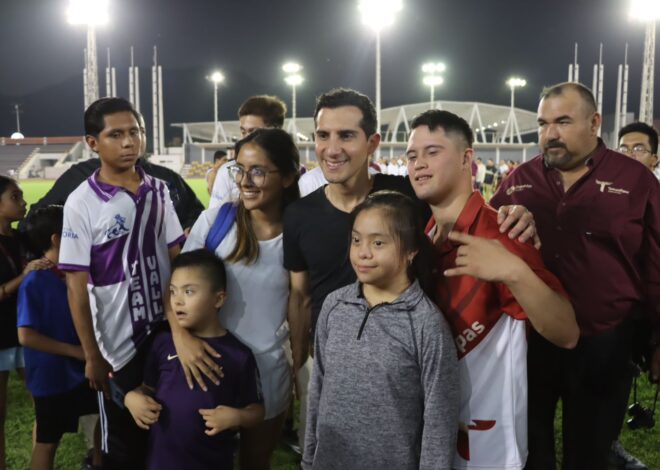 Convive Rommel Pacheco con comunidad deportiva de Tamaulipas