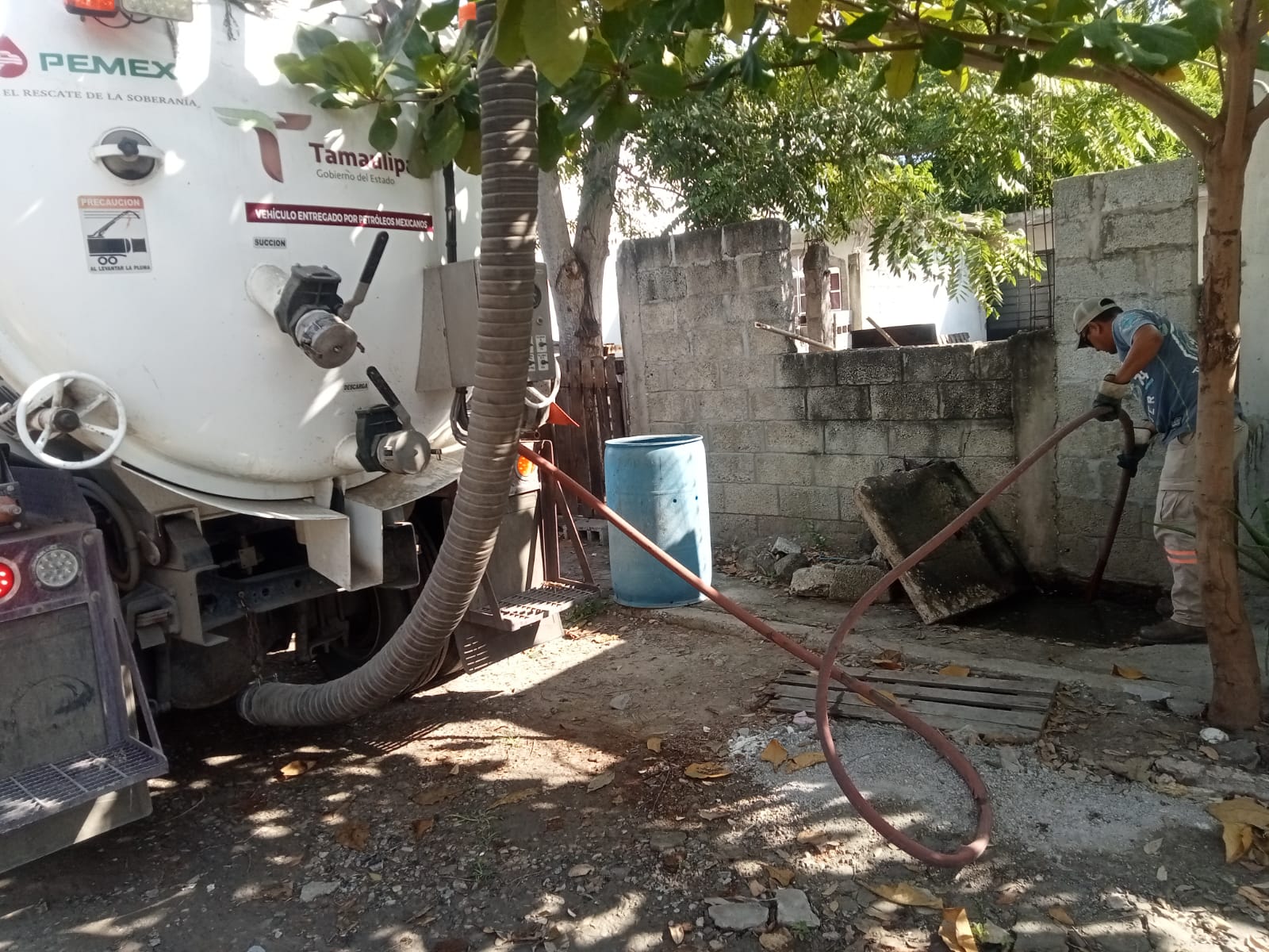 Realiza COMAPA Altamira sondeo, reposición, y conexión de descargas sanitarias