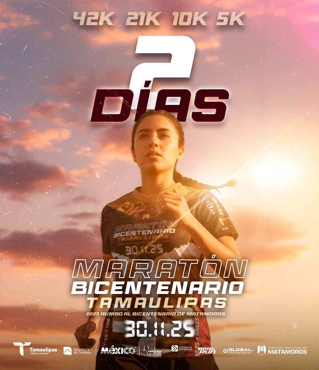 A dos días del Maratón de Matamoros; corredores se preparan para tan grande evento