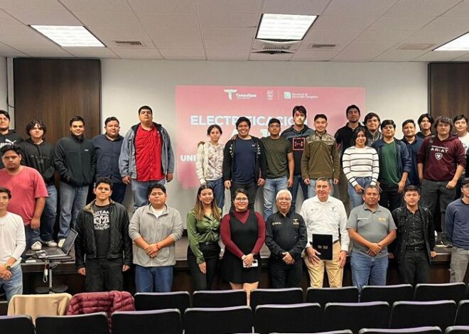 Presentan proyecto «Electrificación al 100%» al alumnado de la Universidad Politécnica de Victoria
