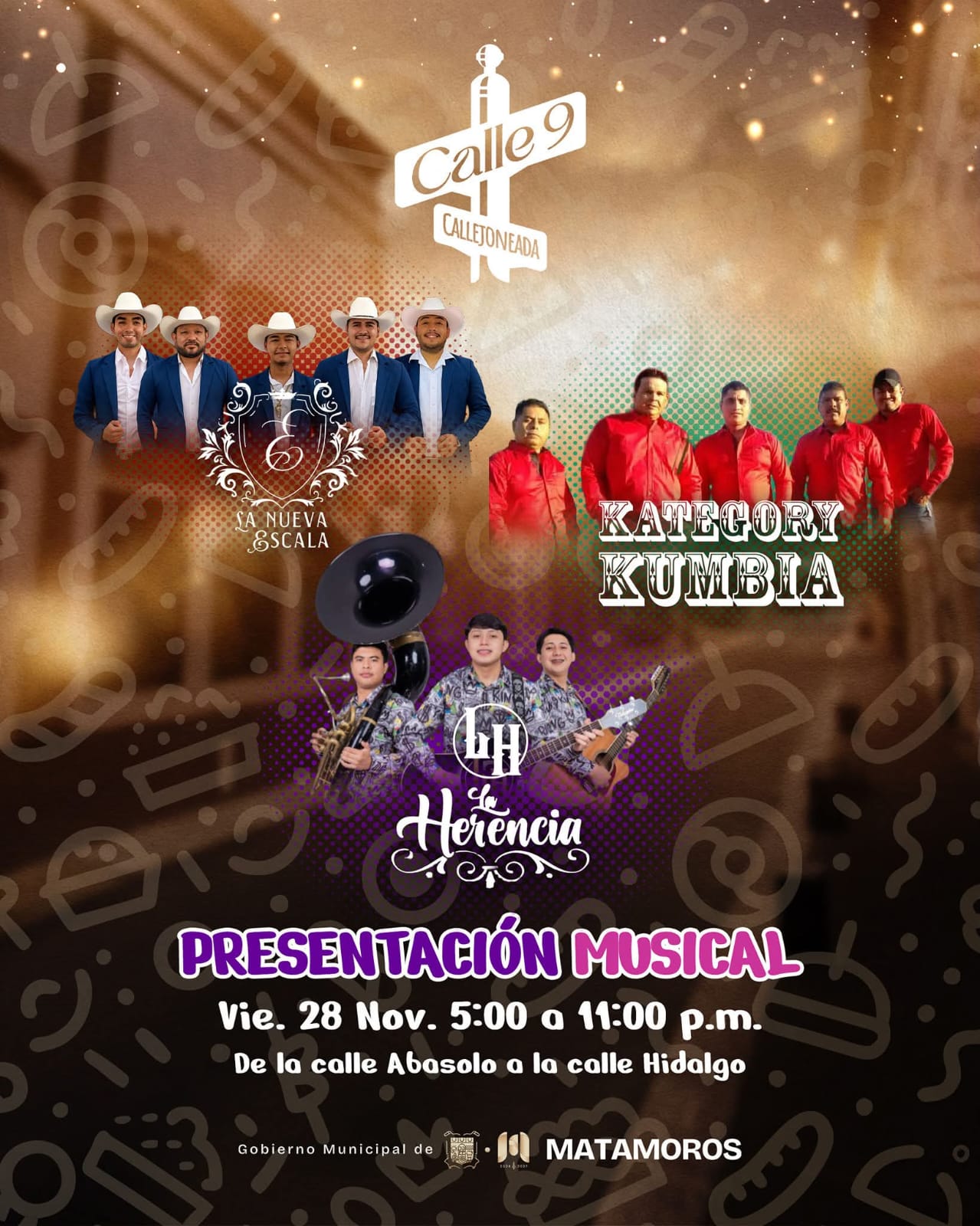 Gobierno de Beto Granados invita a disfrutar la gran Callejoneada de la Calle 9