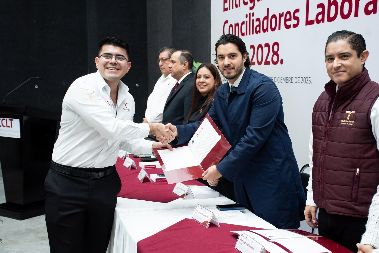 Entrega Centro de Conciliación Laboral de Tamaulipas 24 nombramientos