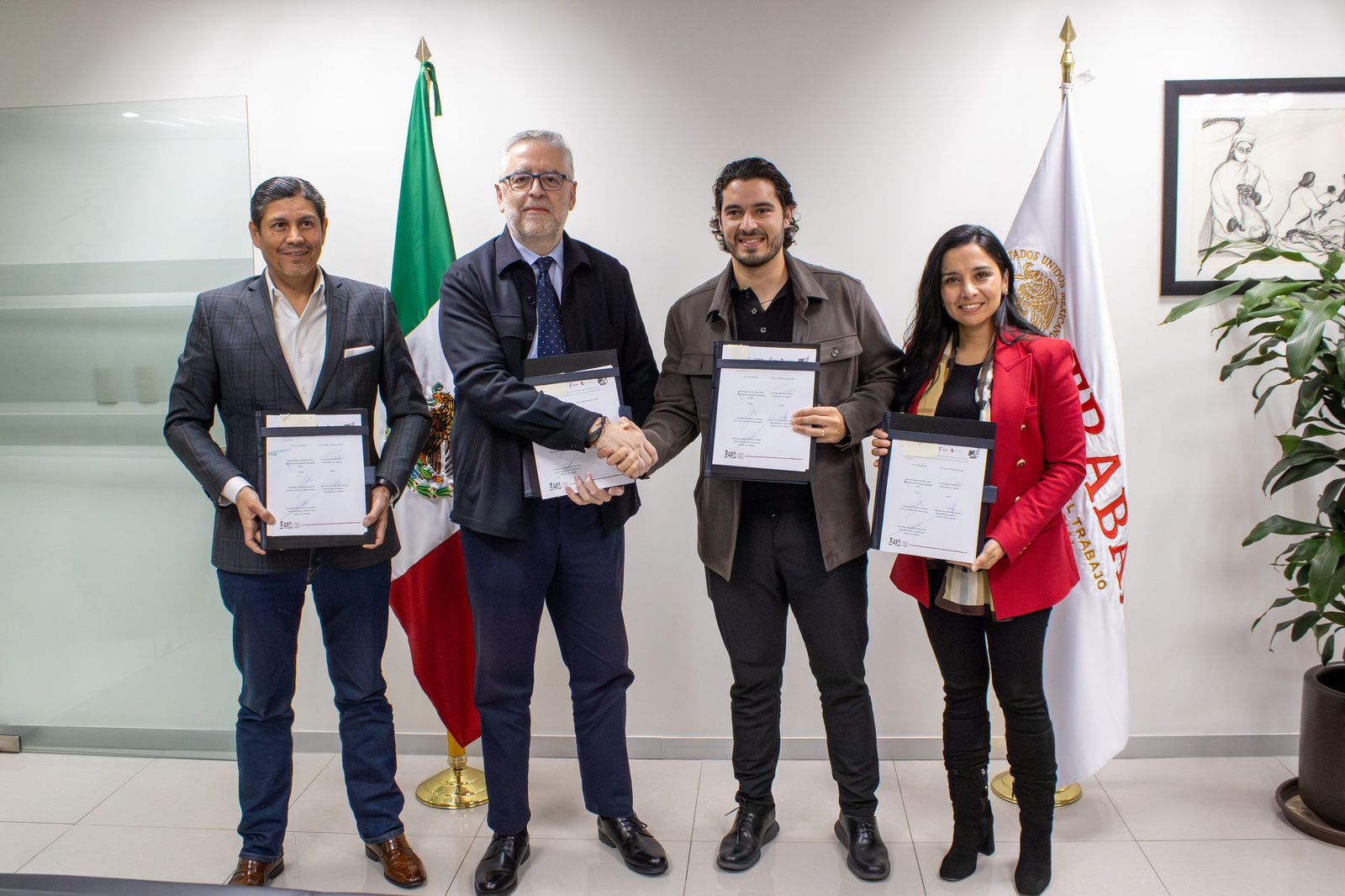 Fortalece Tamaulipas defensa laboral con firma de convenio entre STPS Federal y Estatal