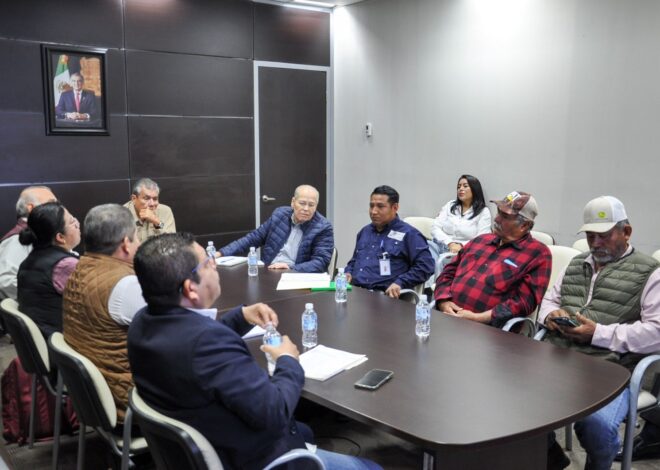 Refuerza Recursos Hidráulicos trabajos de tecnificación en el Distrito de Riego 086