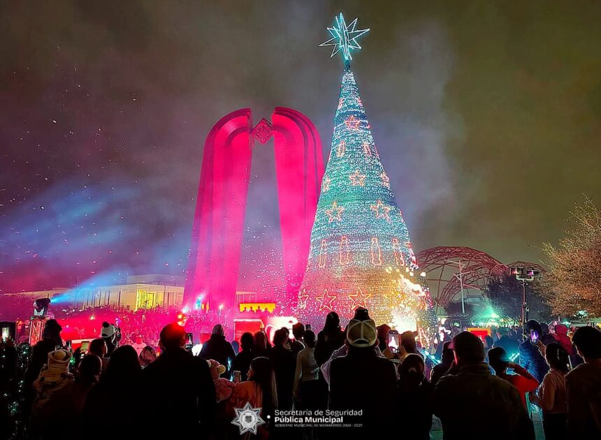 Se implementa operativo especial para garantizar seguridad a las familias durante el evento del encendido del pino en el Parque Olímpico