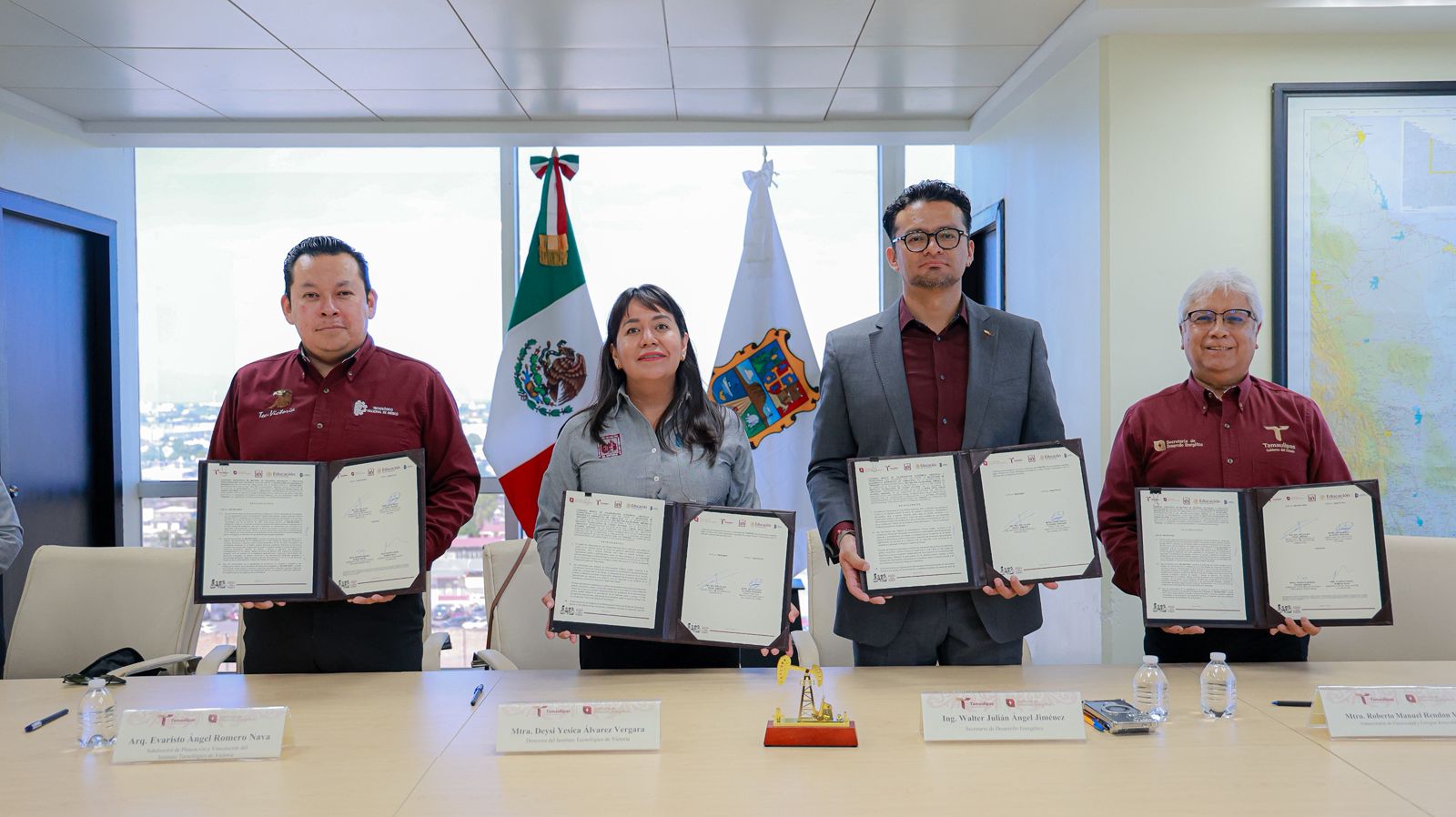 Firma SEDENER convenio con universidades para impulsar el conocimiento y la capacidad técnica de los estudiantes