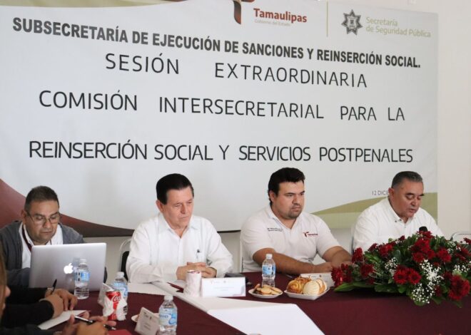 Celebra SSPT sesión extraordinaria de la Comisión Intersecretarial para la Reinserción Social y Servicios Post Penales