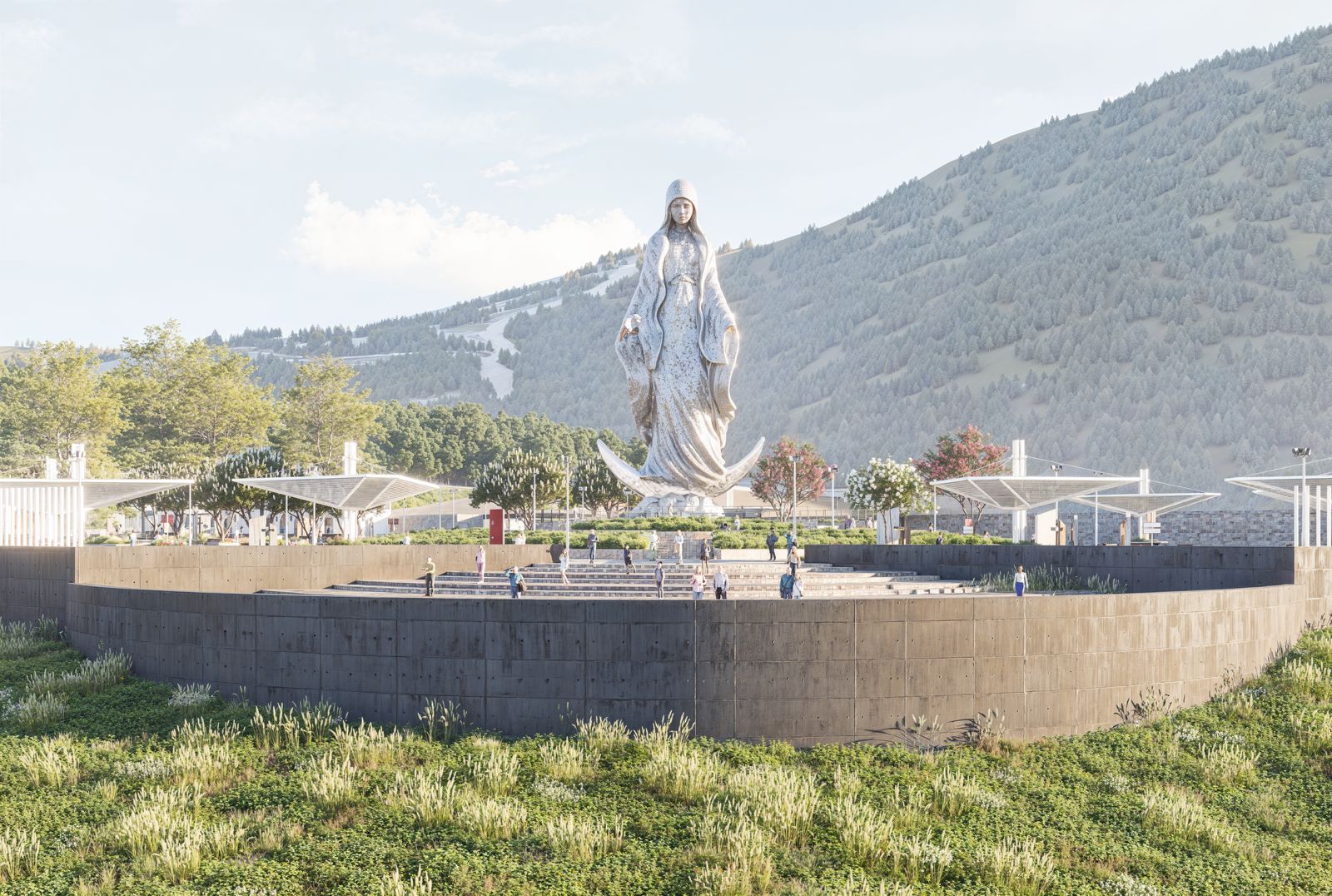 Inicia construcción de plazoleta turística en El Chorrito