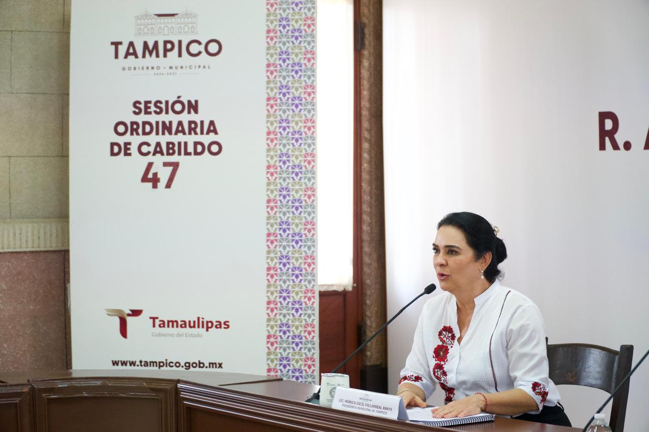 Aprueba Cabildo de Tampico Reglamento del Consejo de Paz y otorga descuento a locatarios de mercados municipales.