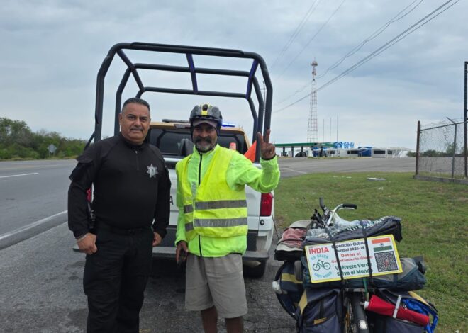 Ciclistas constatan seguridad y presencia policial en carreteras de Tamaulipas
