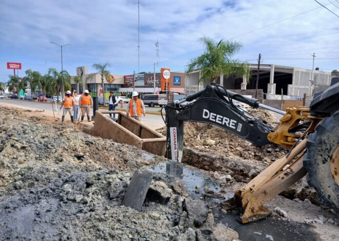 Avanza rehabilitación de red sanitaria en avenida Álvaro Obregón a cargo de COMAPA SUR