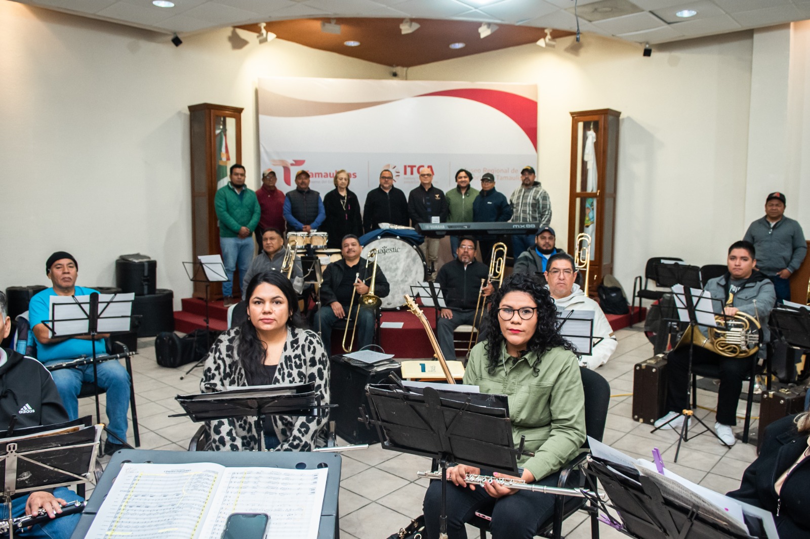 Gobierno de Tamaulipas fortalece a la Banda de Música del Estado con nuevos instrumentos