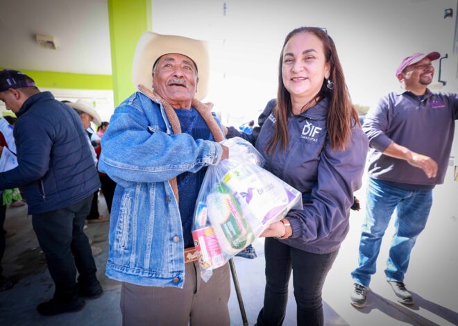 Entrega DIF Tamaulipas canastas alimentarias a población de atención prioritaria ante las bajas temperaturas