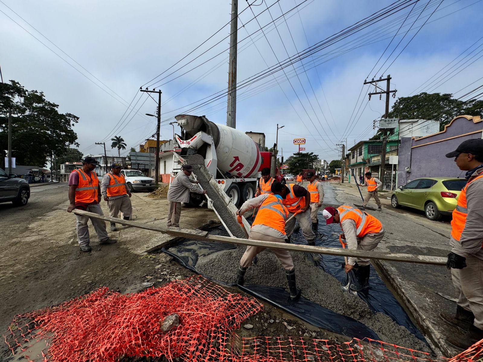 Avanza COMAPA SUR en la reposición de pavimento tras obras hidrosanitarias