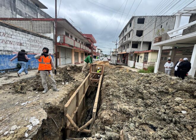 COMAPA SUR avanza en la rehabilitación de la red general de drenaje en Tampico