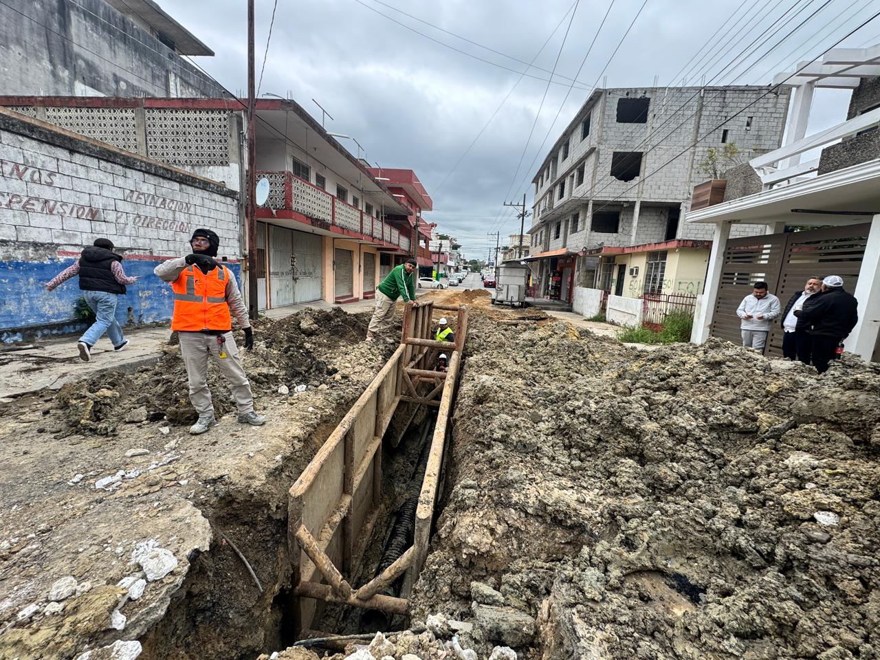 COMAPA SUR avanza en la rehabilitación de la red general de drenaje en Tampico