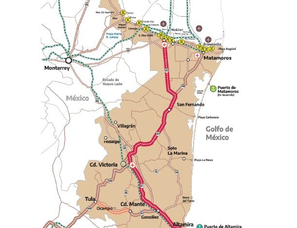 Corredor del Golfo Norte conectará todas las regiones de Tamaulipas