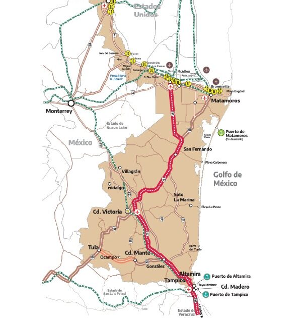 Corredor del Golfo Norte conectará todas las regiones de Tamaulipas