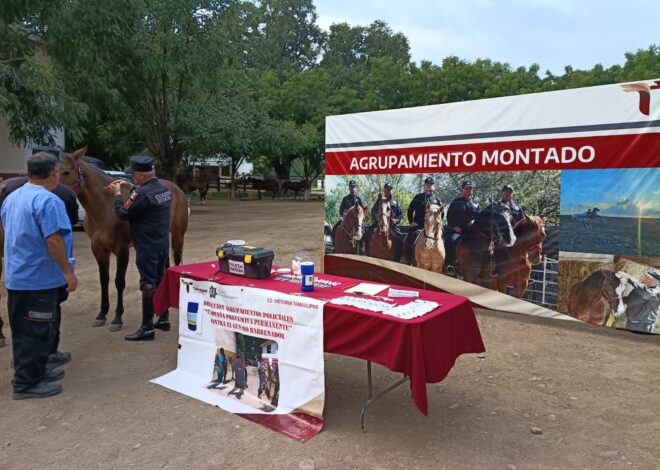 Implementa Guardia Estatal campaña permanente contra gusano barrenador en animales policiales