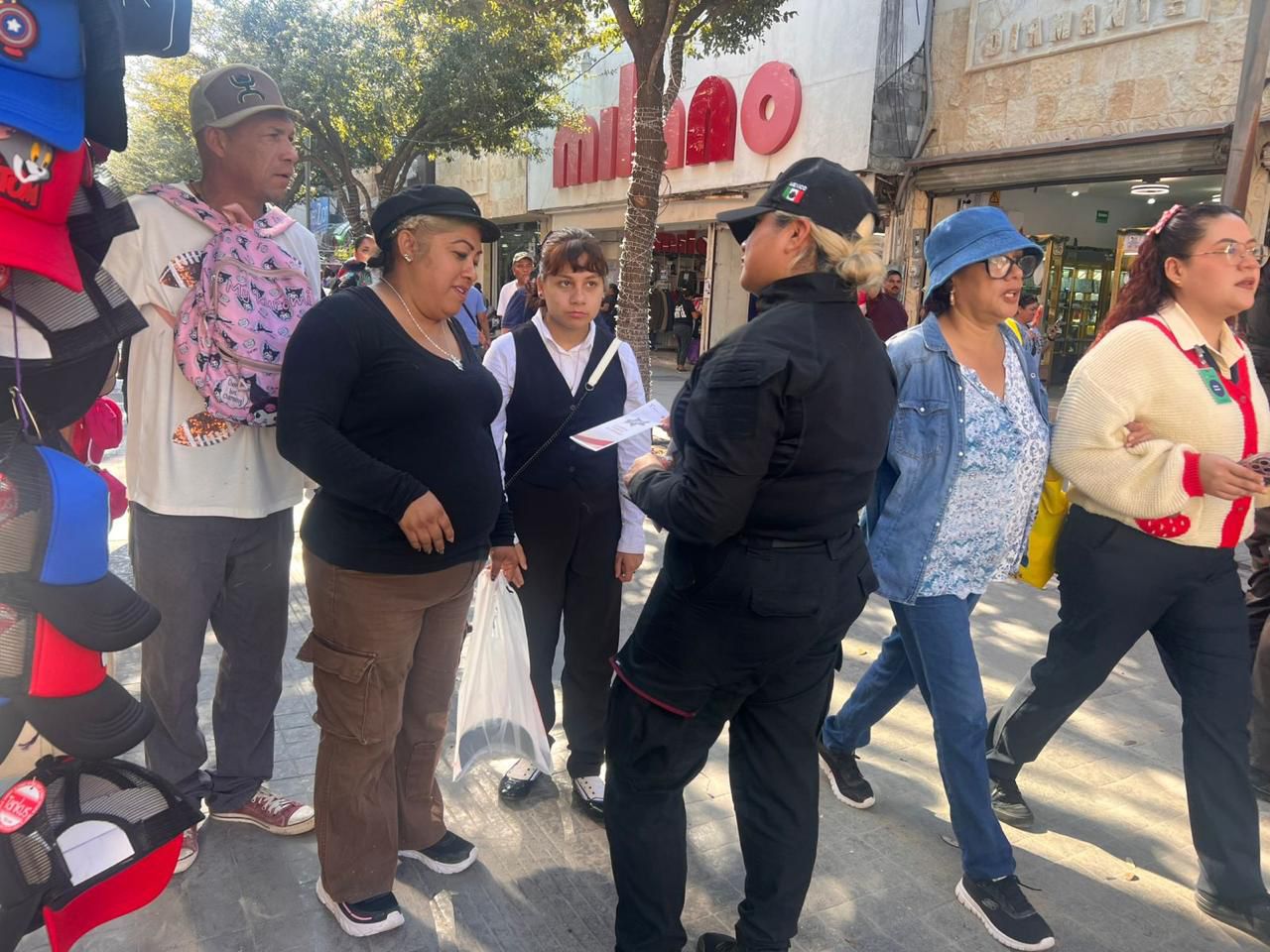 Implementa Guardia Estatal de Género campaña preventiva en zonas comerciales de Reynosa