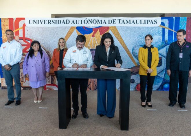 Suscribe Mónica Villarreal Histórico Acuerdo con la UAT para la Creación de Especialidad en Psicología Forense