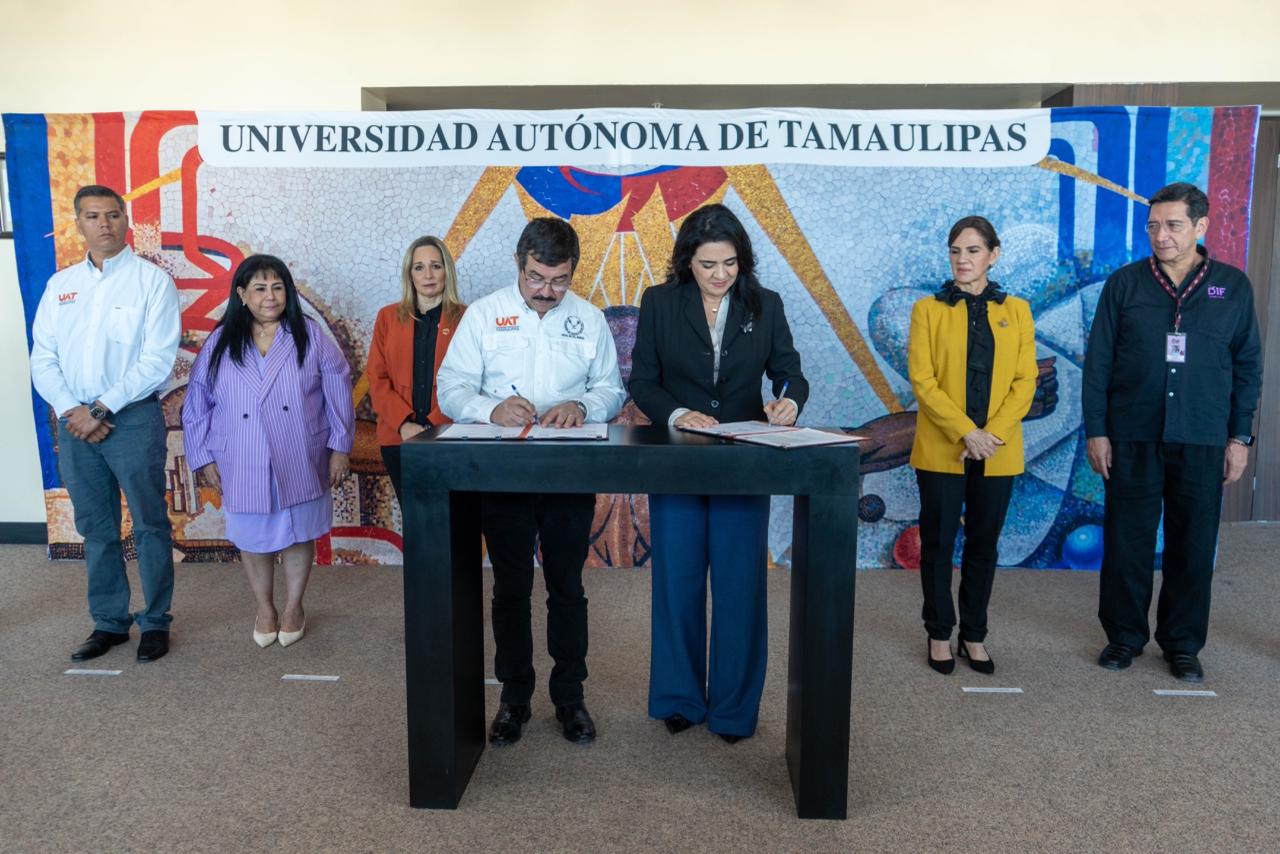 Suscribe Mónica Villarreal Histórico Acuerdo con la UAT para la Creación de Especialidad en Psicología Forense