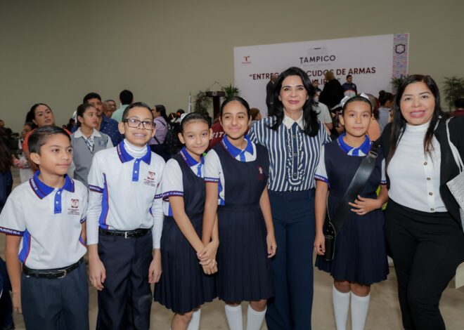 Mónica Villarreal fortalece la identidad cívica en planteles educativos de Tampico