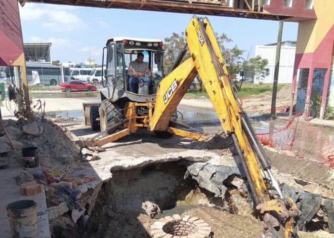 Repone y restaura COMAPA Altamira pozos de visita