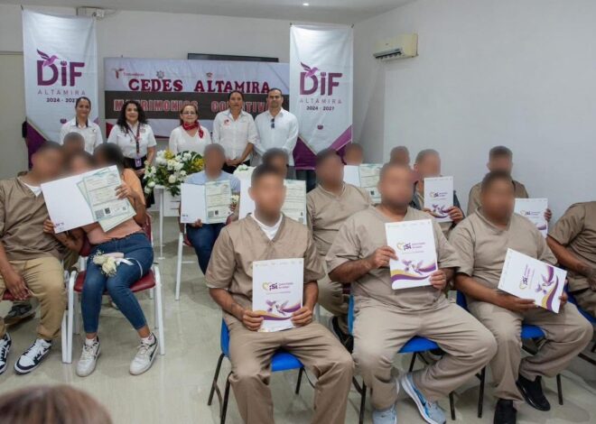 Celebran matrimonios colectivos en CEDES Altamira