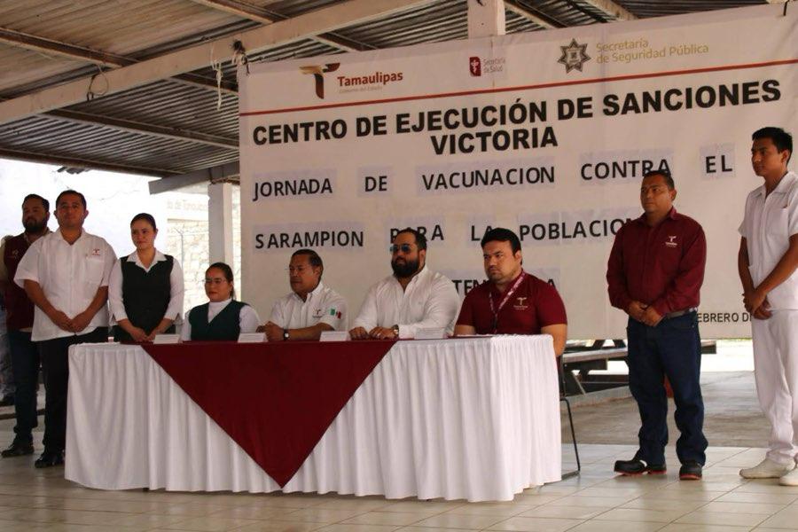 Aplican cerca de mil vacunas contra sarampión en CEDES Victoria y Reynosa